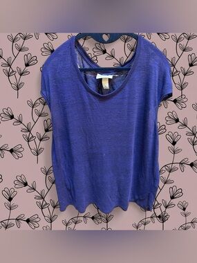 Ava and Viv Royal Blue Plus Sized Sleeveless Blouse Size 1X